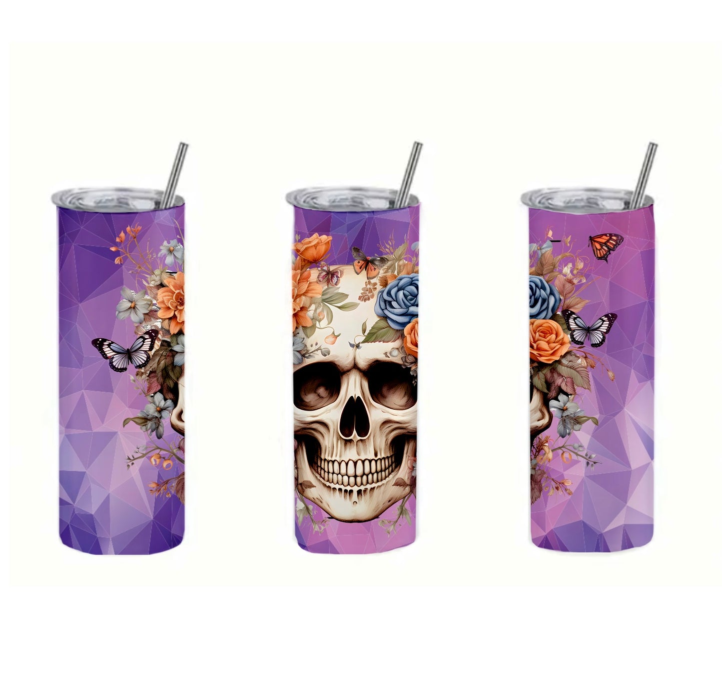 Tumbler Blumentotenkopf