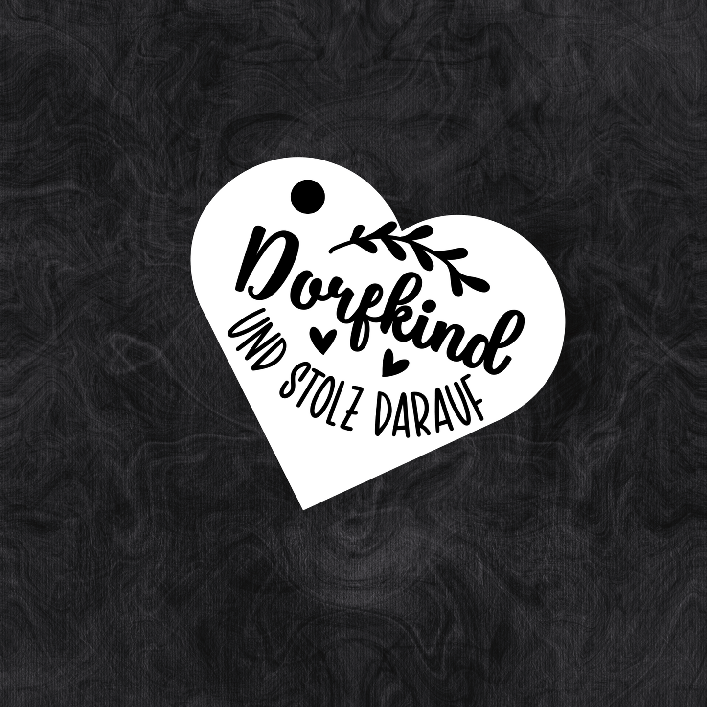 Schlüsselanhänger Herz Dorfkind